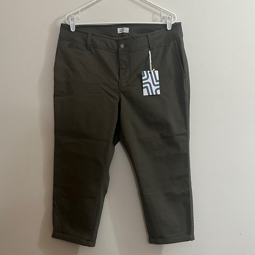 Market & Spruce Olive Tori Capris Skinny Pant